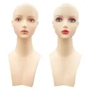 Female Mannequin Head Cosmetology PVC Manikin Head for Necklace Jewelry Hat