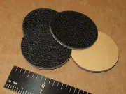 4 NO SKID FOAM DISC DOT PAD CIRCLE FEET POD 1.5 in DIA 3/32 thick BLACK 38x2.4mm