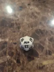 Core Set 2019- *White* Spindown D20 Counter - Magic The Gathering - Dice - MTG