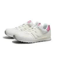 在飛比找PChome24h購物優惠-NEW BALANCE 童鞋 NB 574 米色 粉漆皮 復