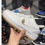 NIKE AIR FORCE 1 NBA AF1 白金 金屬 休閒 焦糖底 小白鞋 男女鞋 CT3842-100