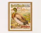 Vintage Poster Farmhouse Kitchen Poster Vintage Duck Dec Ad Poster