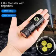 US Mini Small LED Flashlight Super Bright Torch Tactical Lamp USB Rechargeable