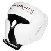 Phoenix Fight Gear - Flight Headgear with Cheek Protection - White for Sparring