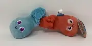 Bark Box Ghouly Worm Dog Toy Squeaky Bungee Tug-O-War Halloween XS-S NEW