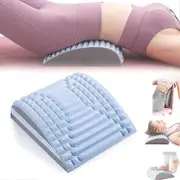 Back Stretcher Pillow - Back Pain Relief Treatment Stretcher Lumbar Support Massage, Posture Corrector Traction Device Sciatica Pain Relief blue