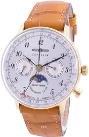 Zeppelin Hindenburg LZ 129 Moon Phase Day/Date 70391 Quartz 30M Ladies Watch