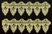 Scrap Diecut German Dresden Gold Paper Rococo Border Victorian Crafts