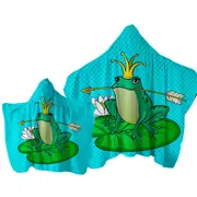Frog Queen Towel with Hood