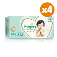 在飛比找松果購物優惠-Pampers幫寶適 一級幫棉柔紙尿褲 M 52片*4包入(