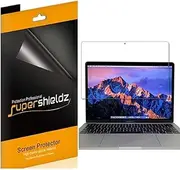 Supershieldz [3-Pack] for MacBook Pro 15 inch (2018 2017 2016 Released) Model A1707 A1990 Screen Protector, High Definition Clear Shield, Lifetime Replacement