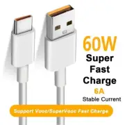 Super VOOC/VOOC/Fast Charge Data Type-C USB 6A Cables 1m 1.5m 2m - AUS