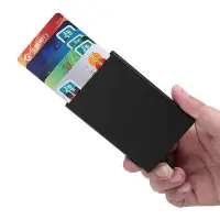 在飛比找Yahoo!奇摩拍賣優惠-多功能自動彈出式卡盒 信用卡卡包 防盜刷卡包 信用卡收納盒 