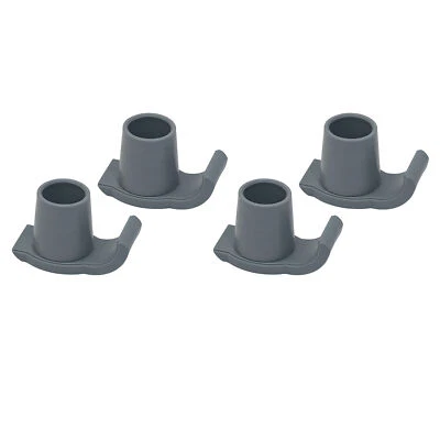 (Grey)4 Pcs Walker Glide Skis Rubber Universal Walker Ski Glides Mobility FF