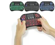 Wireless Three Color Backlit 2.4GHz Touchpad Keyboard Air Mouse For TV Box MINI PC