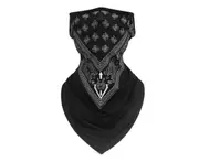 Cycling Face Masks Bandana Outdoor Sports Women Men Headband Mask Neck Warmer Triangle Ice Silk Cool Scarf Covering - black