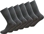 [Bonjour] Childrens Kids Back to School 6 Pairs Ankle Cotton Rich Plain School Socks Shoe (Sizes 3 yrs - 13 yrs)