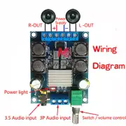 Digital TPA3116 D2 50Wx 2 Dual Channel Power Amplifier Board Stereo DC4.5-27V