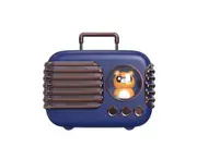 Blue Cute Retro Bluetooth Speaker Mini Luggage Mini Speaker Creative Vintage Lovely Small Speaker