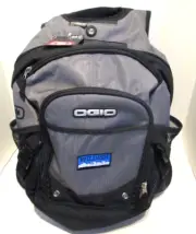NEW OGIO Street BackPack Laptop Audio Cell Pocket Black Gray WILDISH Patch
