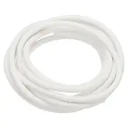 Silicone Foam Seal Strip, 3 M(9.8FT) 7.5mm(0.3")Dia Round Solid Sponge, White