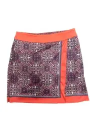Greg Norman 16" Coral Navy Mandala Skort - Small - NWT