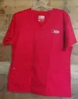 Arkansas State Red Scrub Shirt Top Medium Wonder Work Uniform Nurse Chef Dr New