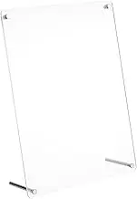 Tofficu Sturdy Square Picture Frame Acrylic A4 Award Winner Wall or Table Mount
