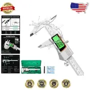 8-Inch Digital Caliper - Precision Stainless Steel Measuring Tool with LCD