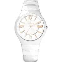 在飛比找樂天市場購物網優惠-Max Max MAS5131-4晶鑽切割鏤空白配金陶瓷腕錶