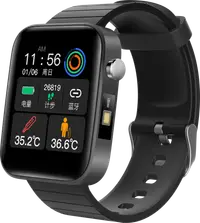 在飛比找松果購物優惠-新款hs68智能手錶 心率 監測 自帶小電筒 拍照天氣 運動
