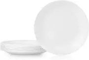 Corelle Vitrelle 8-Piece Dinner Plates Set, Triple Layer Glass and Chip Resistan