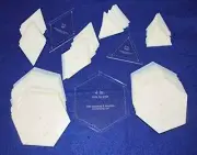 Mylar 4" Hexagon (Side to Side Measurement) & 4" 60 Degree Diamond & 2" Equilate