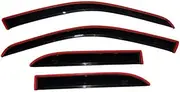 Auto Ventshade [AVS] in-Channel Ventvisor/Rain Guards | Fits 2019-2024 Chevrolet/GMC Silverado/Sierra 1500, (2022 LTD) 2020-2024 Silverado/Sierra 2500 HD/3500 HD Crew Cab- Smoke, 4 pcs. | 194805