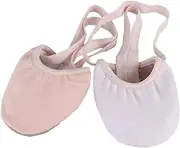 GOOHOCHY Half Sole Women's Dance Shoes Elastic Band Toe Shoes for Ballet Jazz Comfortable Toe Protectors for Adult Size 41