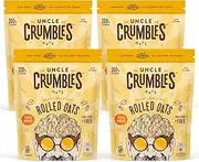 Uncle Crumbles Gluten Free Rolled Oats, Kosher, Non-GMO Project Verified, 24oz Resealable Bag (Pack of 4)