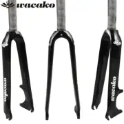 WACAKO Carbon Bicycle Forks 16/18/20/22 in Rigid BMX Folding Bike Forks 1-1/8 in