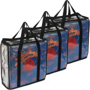 Evelots Vinyl Record Storage Cases - 3 Pack - Hold up to 108 LP Albums - See Thr