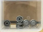 LEGO Parts - Flat Silver Wheel 11mm D. x 6mm Smooth Hubcap - No 93594 - QTY 5