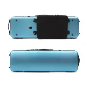 Yinfente Violin Box 4/4 Full Size Carbon Fiber Hard Shell Oblong Strong Blue