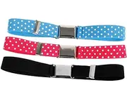 [Holibanna] 3pcs Boys and Girls Elastic Waist Belts Adjustable Elastic Belt for Boys/girls Dress Pants Belt Buckle Elastic Belt for Girls