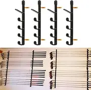 Five-Layer Golf Clubs Storage Organizers Rack, Wall Mount Storage Holder Golf Putter Holder Stand Golf Club Display Shelf Golf Putter Rack, Golf Club Display Cases Bracket - Holds up to 10 Golf Clubs
