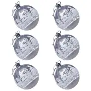 12PCS Transparent Ball Ornaments Snowball Hanging Pendants Craft Christmas Decor