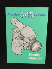 Mamiya 645 SV Pack Handy Manual Made in Japan
