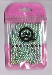Queen&Co SHADES OF GREEN PEARL SHAKER TOPPINGS Scrapbooking CARDS CRAFTS