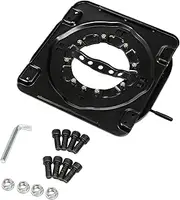 Universal Motorhome Seat Swivel Turntable Campervan Chassis Modification Heavy Duty Base, 3.0mm Steel Plate Swivel Seat Base 360 Degree Rotatable for RV Van Camper Boat Truck Bus