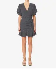 Seed Heritage Dress Size 12 NEW Black White Diamond Frill