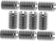 Reinforce Your Equipment 10 Pcs Metric Threaded Inserts Stainless Steel for Thread Repair Inner Sleeve Hardware Part Set Cylindrical Nuts Automotive Use