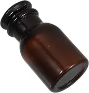 HEATSHAKING Amber Wide Mouth Bottle Glass Laboratory Sample Container for Safe Chemical Handling UV Protection Leak Resistant Design for Experiments and Reagents