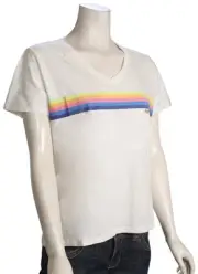 Rip Curl Surfarama V-Neck Women's T-Shirt - Bone - New